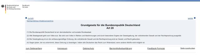 Grundgesetz Artikel 20