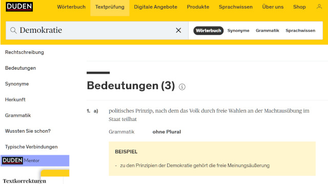 Duden Demokratie